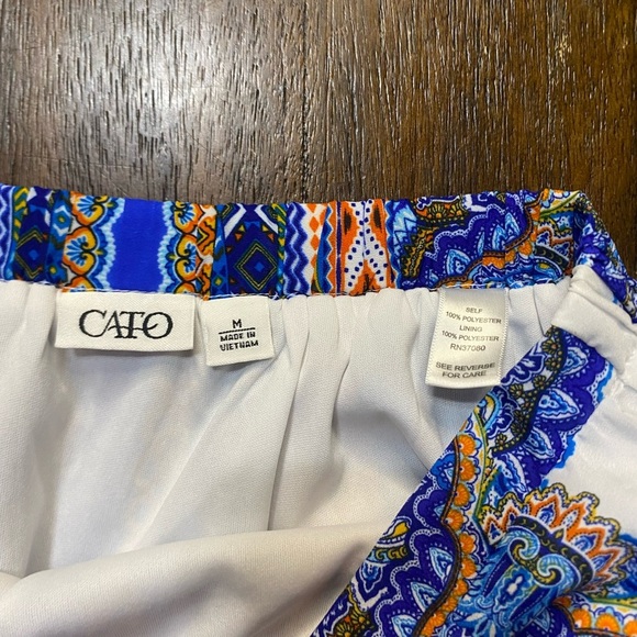 Cato Women’s Sari Paisley Print Maxi Skirt with 2 Side Splits Size M - Picture 5 of 6